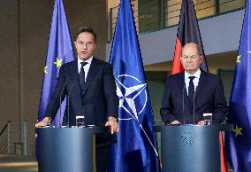 Joint press conference by Olaf Scholz and Mark Rutte in Berlin